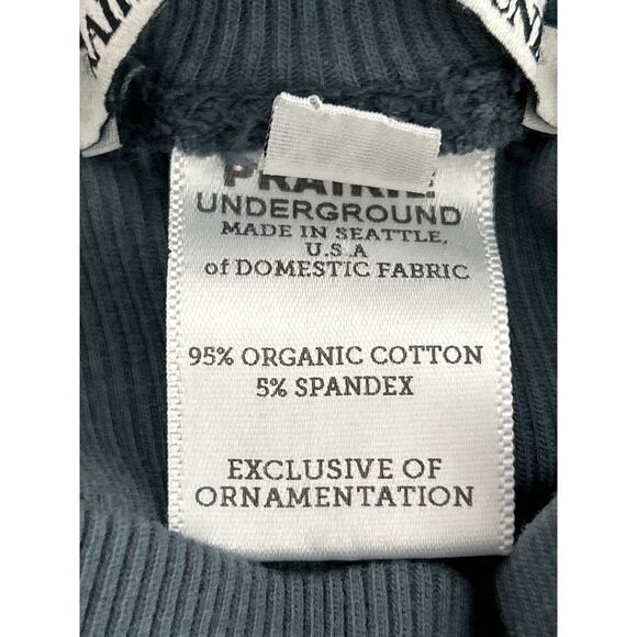 Prairie Underground Blue Dress XXL Organic Cotton Turtleneck Minimal Lagenlook - Picture 5 of 5